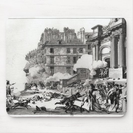 パリのSt. Roch教会の前の銃撃戦 マウスパッド (正面)