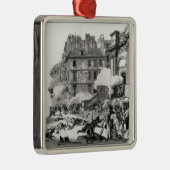 パリのSt. Roch教会の前の銃撃戦 メタルオーナメント (右)