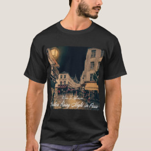 パリのTシャツでまた雨の夜 Tシャツ