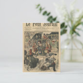 パリのVille著与えられるお祝い インビテーションポストカード (スタンド正面)