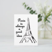 パリはいつも良いアイディアはがき ポストカード (スタンド正面)