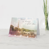 パリはいつも良いアイディアグリーティングカード カード (正面)