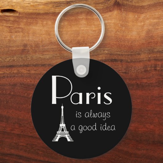 パリはいつも良いアイディア キーホルダー (正面)
