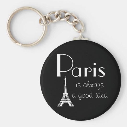 パリはいつも良いアイディア キーホルダー (正面)