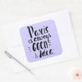 パリはいつも良いアイディア スクエアシール (封筒)