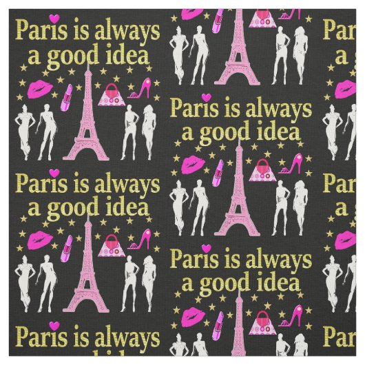 パリはいつも良いアイディア ファブリック (見本)