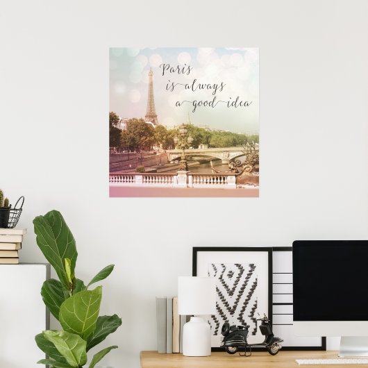 パリはいつも良いアイディア ポスター (ホームオフィス)