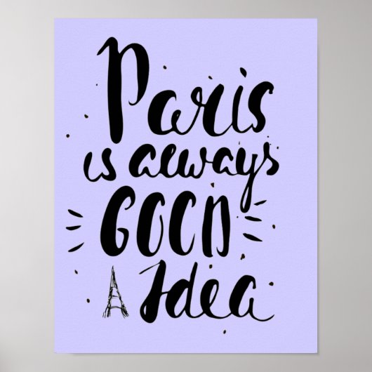 パリはいつも良いアイディア ポスター (正面)