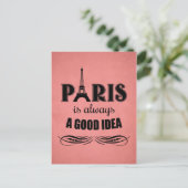 パリはいつも良いアイディア ポストカード (スタンド正面)