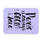 パリはいつも良いアイディア マグネット (横)