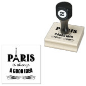 パリはいつも良いアイディア ラバースタンプ (押印)