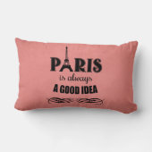 パリはいつも良いアイディア ランバークッション (裏面)