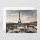 パリはがき（パリ3） ポストカード (正面/裏面)