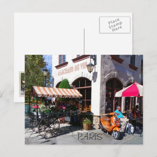 パリはがき！ ポストカード (正面/裏面)
