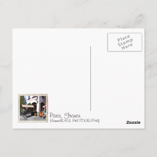 パリはがき！ ポストカード (裏面)