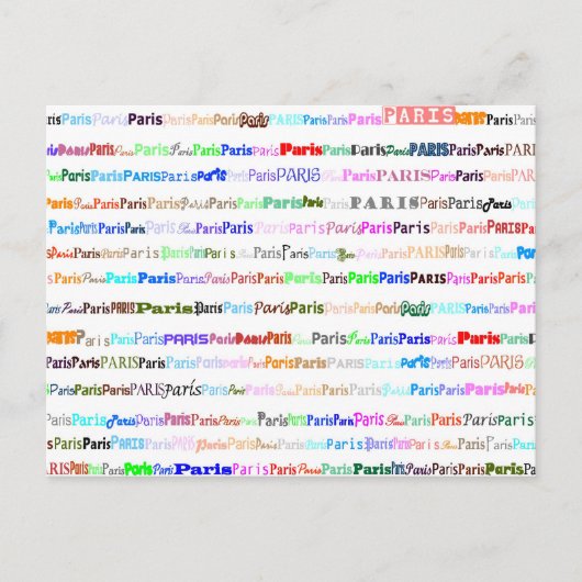 パリはがき ポストカード (正面)