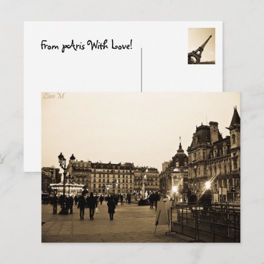 パリはがき ポストカード (正面/裏面)