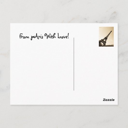 パリはがき ポストカード (裏面)