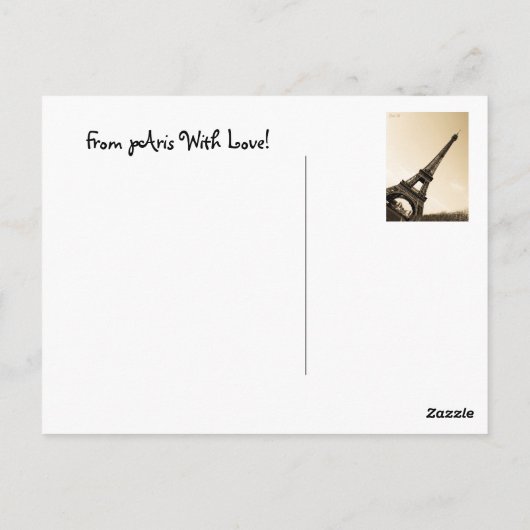 パリはがき ポストカード (裏面)