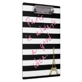 パリはよいアイディアのストライプのなクリップボード常にです クリップボード (右)