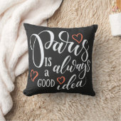 パリはよいアイディアの装飾的な枕常にです クッション (ブランケット)