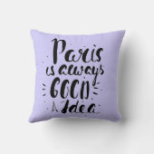 パリはよいアイディア常にです クッション (裏面)