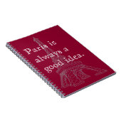 パリはよいアイディア常にです ノートブック (右側)