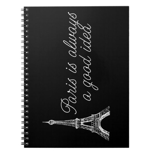 パリはよいアイディア常にです ノートブック (正面)