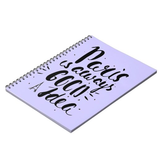 パリはよいアイディア常にです ノートブック (左側)