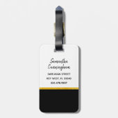 パリはよいアイディア、金ゴールドホイルの荷物のラベル常にです ラゲッジタグ (裏面縦)