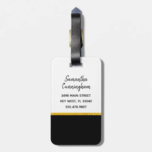 パリはよいアイディア、金ゴールドホイルの荷物のラベル常にです ラゲッジタグ (裏面縦)