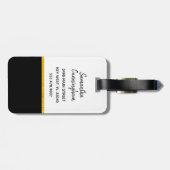 パリはよいアイディア、金ゴールドホイルの荷物のラベル常にです ラゲッジタグ (裏面横)