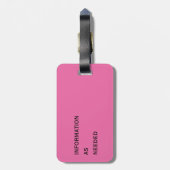 パリはラベル荷物の光っています ラゲッジタグ (裏面縦)