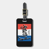 パリは常に良いアイディアラゲージタグ ラゲッジタグ (正面縦)