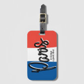 パリは常に良いアイディアラゲージタグ ラゲッジタグ (正面縦)