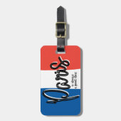 パリは常に良いアイディアラゲージタグ ラゲッジタグ (正面縦)