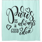 パリは常に良いアイディア台本だ シャワーカーテン (正面)