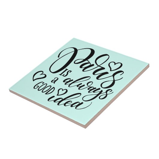 パリは常に良いアイディア台本だ タイル (側面)