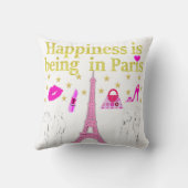 パリは幸せだ クッション (裏面)