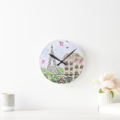 パリは良いアイディア時計 ラウンド壁時計 (ホーム)