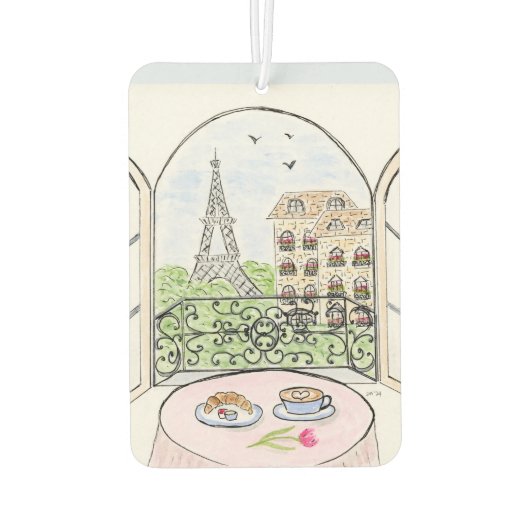 パリは良いアイディア カーエアーフレッシュナー (裏面)