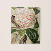 パリは花のフランスのな植物の芸術に蹄鉄を打ちます ジグソーパズル (縦)