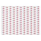 パリは赤い傘の記念日を愛結婚している テーブルクロス (正面(横))