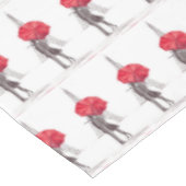 パリは赤い傘の記念日を愛結婚している テーブルクロス (アングル)