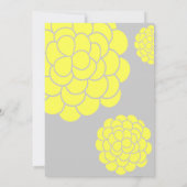 パリは黄色い花を愛手頃す結婚る 招待状 (裏面)