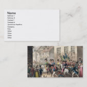 パリへの同盟国の入口、1814年3月31日 名刺 (正面/裏面)