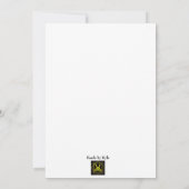 パリへの招待状 招待状 (裏面)