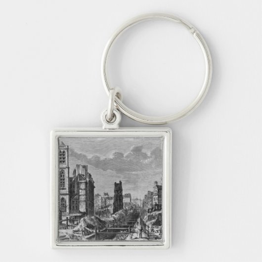 パリへの改善 キーホルダー (正面)