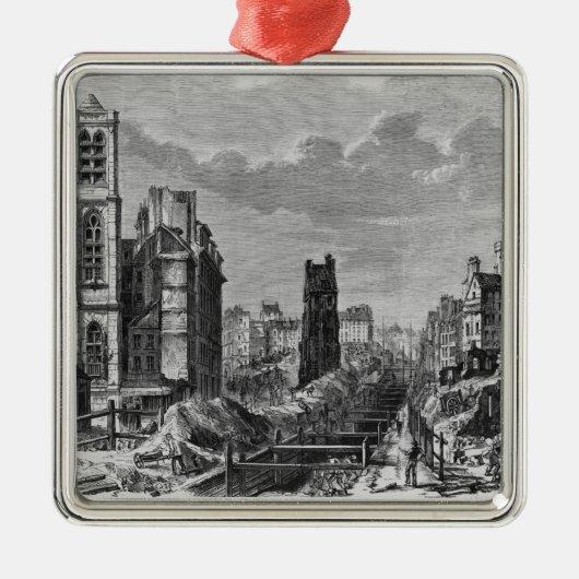 パリへの改善 メタルオーナメント (正面)