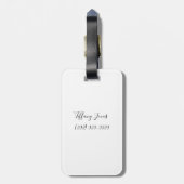 パリへの旅行 ラゲッジタグ (裏面縦)